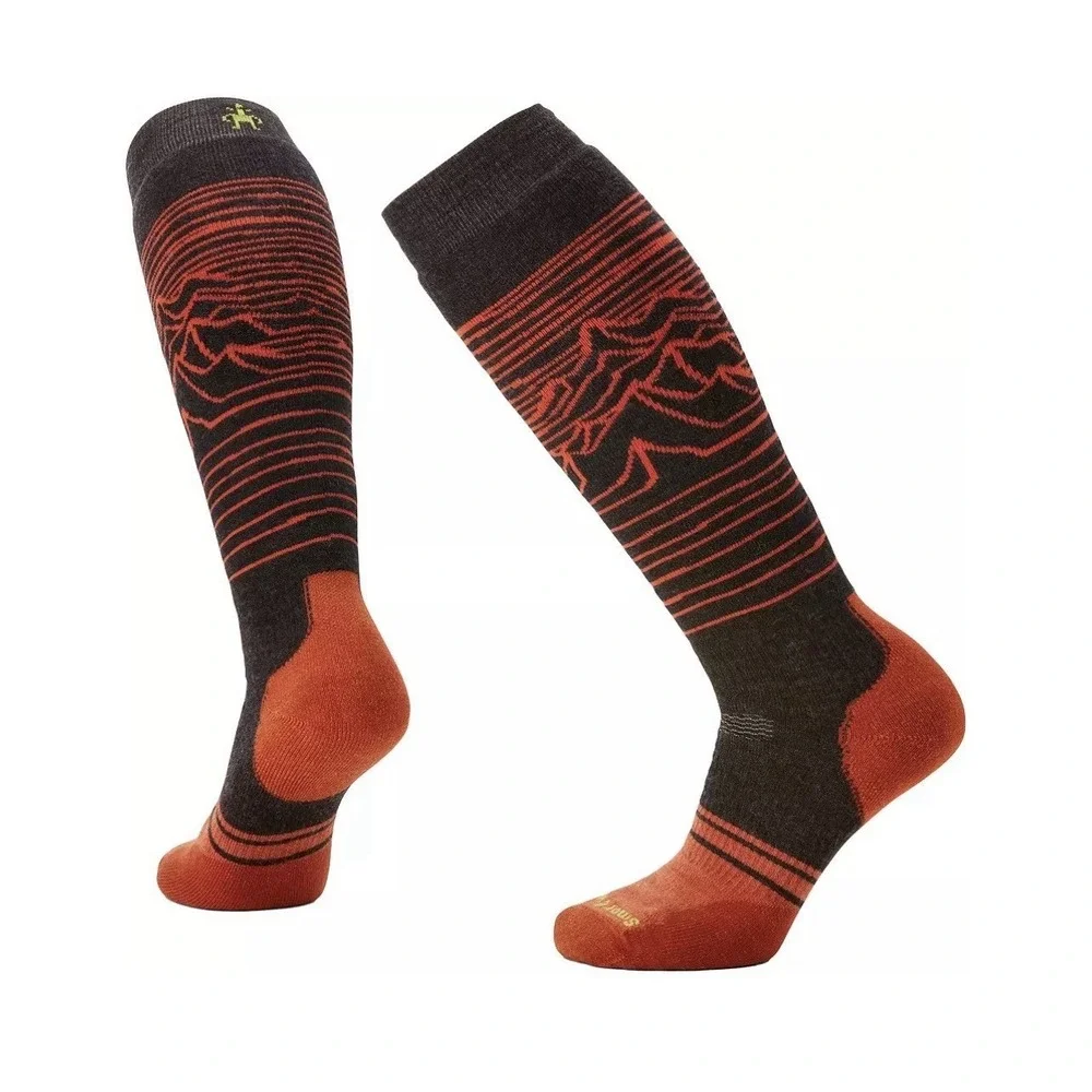 Smartwool Snowboard Full Cushion Socks Iguchi Pattern Over-the-Calf LARGE NEW